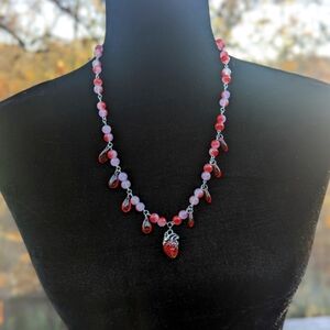 Handmade glass necklace